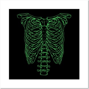 Green Skeleton Rib Cage - Spinal Tap Posters and Art